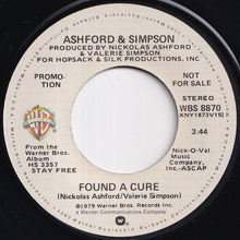 Load image into Gallery viewer, Ashford &amp; Simpson - Found A Cure (Stereo) / (Mono) (7 inch Record / Used)
