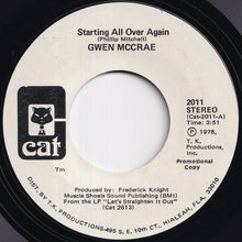Load image into Gallery viewer, Gwen McCrae - Starting All Over Again / Starting All Over Again (7 inch Record / Used)
