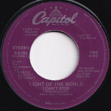 Load image into Gallery viewer, Light Of The World - I Can't Stop / Don't Run (7 inch Record / Used)
