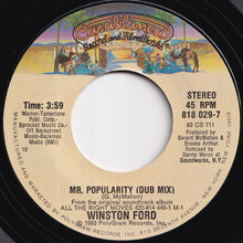 Load image into Gallery viewer, Winston Ford - Mr. Popularity / (dub mix) (7 inch Record / Used)
