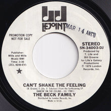 画像をギャラリービューアに読み込む, Beck Family - Can't Shake The Feeling / Can't Shake The Feeling (7 inch Record / Used)
