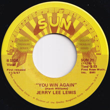 画像をギャラリービューアに読み込む, Jerry Lee Lewis - Great Balls Of Fire / You Win Again (7 inch Record / Used)
