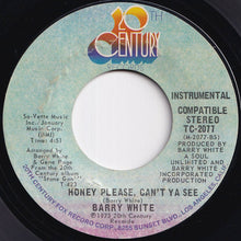 Load image into Gallery viewer, Barry White - Honey Please, Can't Ya See / (Instrumental) (7 inch Record / Used)
