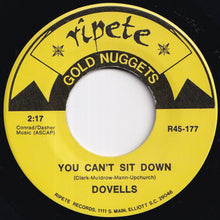 Load image into Gallery viewer, Dovells / Bobby Lewis - You Can't Sit Down / Tossin' and Turnin' (7 inch Record / Used)
