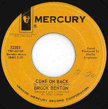 Load image into Gallery viewer, Brook Benton - A House Is Not A Home / Come On Back (7 inch Record / Used)
