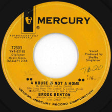 Load image into Gallery viewer, Brook Benton - A House Is Not A Home / Come On Back (7 inch Record / Used)
