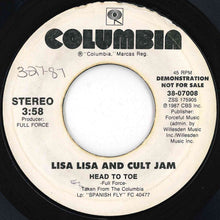 Load image into Gallery viewer, Lisa Lisa And Cult Jam - Head To Toe / Head To Toe (7 inch Record / Used)
