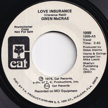 Load image into Gallery viewer, Gwen McCrae - Love Insurance / Love Insurance (7 inch Record / Used)
