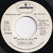 Load image into Gallery viewer, Gloria Lynne - Never My Love / The Summer Knows (7 inch Record / Used)
