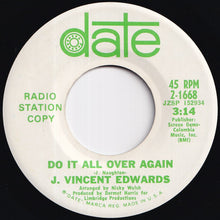 画像をギャラリービューアに読み込む, J. Vincent Edwards - Thanks / Do It All Over Again (7 inch Record / Used)
