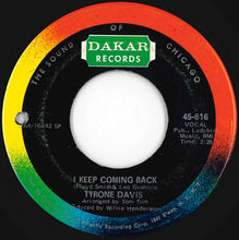 画像をギャラリービューアに読み込む, Tyrone Davis - Turn Back The Hands Of Time / I Keep Coming Back (7 inch Record / Used)
