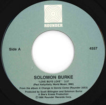画像をギャラリービューアに読み込む, Solomon Burke - Love Buys Love / Don't Tell Me What A Man Won't Do For A Woman (7 inch Record / Used)
