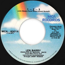 Load image into Gallery viewer, Len Barry - 1-2-3 / Bullseye (7 inch Record / Used)
