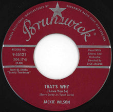 Load image into Gallery viewer, Jackie Wilson - That's Why (I Love You So) / Love Is All (7 inch Record / Used)
