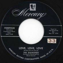 Load image into Gallery viewer, Diamonds - Love, Love, Love / Ev'ry Night About This Time (7 inch Record / Used)
