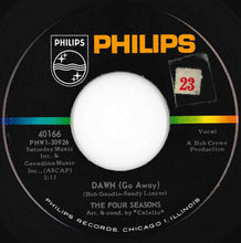 画像をギャラリービューアに読み込む, Four Seasons - Dawn (Go Away) / No Surfin' Today (7 inch Record / Used)
