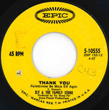 画像をギャラリービューアに読み込む, Sly &amp; The Family Stone - Thank You (Falettinme Be Mice Elf Agin) / Everybody Is A Star (7 inch Record / Used)
