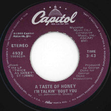 画像をギャラリービューアに読み込む, A Taste Of Honey - I'm Talkin' Bout You / Don't You Lead Me On (7 inch Record / Used)
