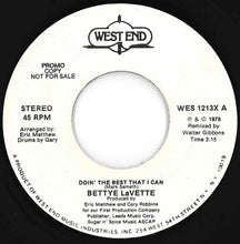 Load image into Gallery viewer, Bettye LaVette - Doin' The Best That I Can / Doin' The Best That I Can (7 inch Record / Used)
