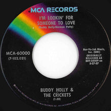 画像をギャラリービューアに読み込む, Buddy Holly, Crickets - That'll Be The Day / I'm Lookin' For Someone To Love (7 inch Record / Used)
