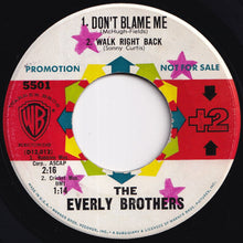 画像をギャラリービューアに読み込む, Everly Brothers - Muskrat; Lucille / Don't Blame Me; Walk Right Back (7 inch Record / Used)
