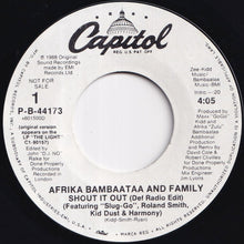 画像をギャラリービューアに読み込む, Afrika Bambaataa And Family - Shout It Out (Def Radio Edit) / Shout It Out (Def Radio Edit) (7 inch Record / Used)
