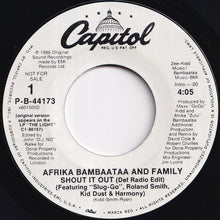 画像をギャラリービューアに読み込む, Afrika Bambaataa And Family - Shout It Out (Def Radio Edit) / Shout It Out (Def Radio Edit) (7 inch Record / Used)

