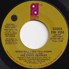 画像をギャラリービューアに読み込む, Three Degrees - When Will I See You Again / Year Of Decision (7 inch Record / Used)
