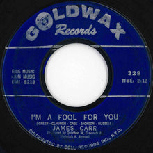 画像をギャラリービューアに読み込む, James Carr - I'm A Fool For You / Gonna Send You Back To Georgia (7 inch Record / Used)
