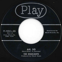 画像をギャラリービューアに読み込む, Highlights - Studio Blues / Ah, So (7 inch Record / Used)
