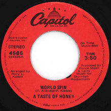 画像をギャラリービューアに読み込む, A Taste Of Honey - Boogie Oogie Oogie / World Spin (7 inch Record / Used)
