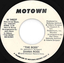 画像をギャラリービューアに読み込む, Diana Ross - The Boss / The Boss (7 inch Record / Used)
