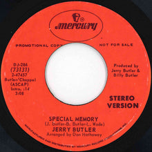 画像をギャラリービューアに読み込む, Jerry Butler - Special Memory (Stereo) / (Mono) (7 inch Record / Used)
