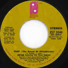 画像をギャラリービューアに読み込む, MFSB, Three Degrees - TSOP (The Sound Of Philadelphia) / Something For Nothing (7 inch Record / Used)
