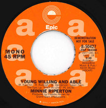 画像をギャラリービューアに読み込む, Minnie Riperton - Young Willing And Able (Stereo) / (Mono) (7 inch Record / Used)
