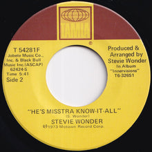 画像をギャラリービューアに読み込む, Stevie Wonder - Sir Duke / He's Misstra Know-It-All (7 inch Record / Used)
