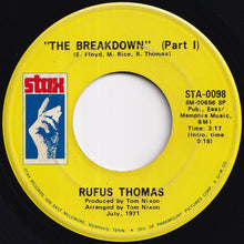 画像をギャラリービューアに読み込む, Rufus Thomas - The Breakdown (Part 1) / (Part 2) (7 inch Record / Used)
