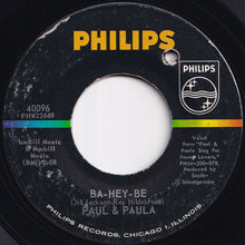 画像をギャラリービューアに読み込む, Paul &amp; Paula - Young Lovers / Ba-Hey-Be (7 inch Record / Used)
