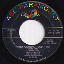 画像をギャラリービューアに読み込む, Lloyd Price - Just Call Me (And I'll Understand) / Who Coulda' Told You (They Lied) (7 inch Record / Used)
