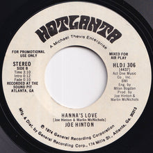 Load image into Gallery viewer, Joe Hinton - Hanna's Love (Stereo) / (Mono) (7 inch Record / Used)
