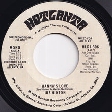 Load image into Gallery viewer, Joe Hinton - Hanna's Love (Stereo) / (Mono) (7 inch Record / Used)
