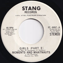 画像をギャラリービューアに読み込む, Moments, Whatnauts - Girls (Part I) (Stereo) / (Mono) (7 inch Record / Used)
