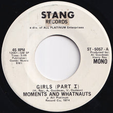 画像をギャラリービューアに読み込む, Moments, Whatnauts - Girls (Part I) (Stereo) / (Mono) (7 inch Record / Used)
