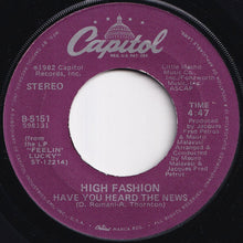 画像をギャラリービューアに読み込む, High Fashion - Hold On / Have You Heard The News (7 inch Record / Used)
