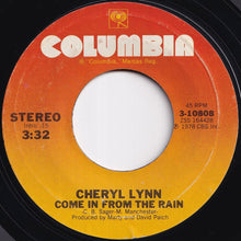 Load image into Gallery viewer, Cheryl Lynn - Got To Be Real / Come In From The Rain (7 inch Record / Used)
