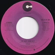 画像をギャラリービューアに読み込む, King - He Say, She Say / (Instrumental)  (7 inch Record / Used)
