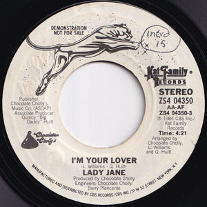 Lady Jane - I'm Your Lover / I'm Your Lover (7 inch Record / Used
