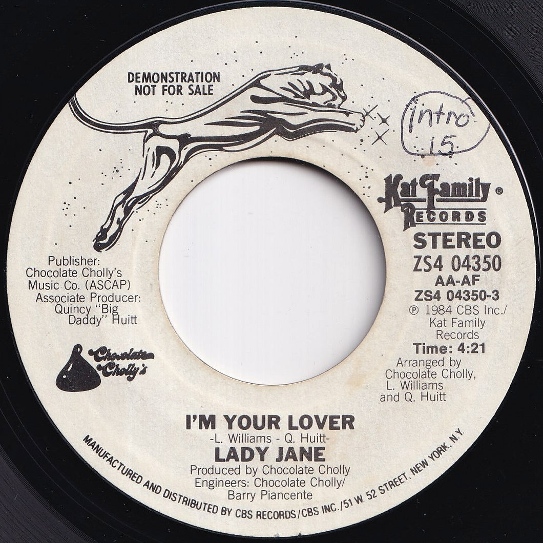 Lady Jane - I'm Your Lover / I'm Your Lover (7 inch Record / Used