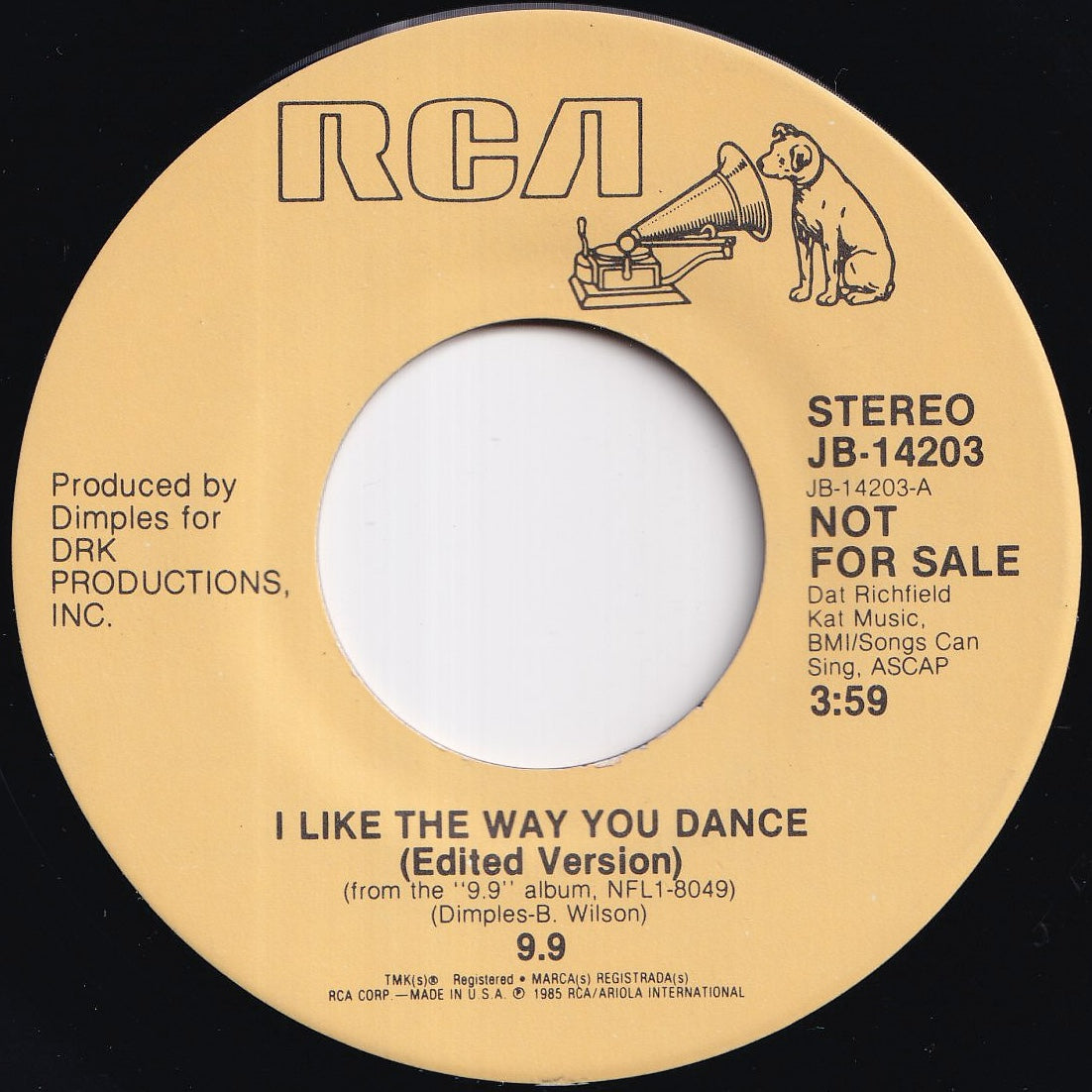 9.9 - I Like The Way You Dance (Edited Version) / (Edited Dance 9.9 - I Like The Way You Dance (Edited Version) / (Edited Dance