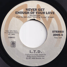 画像をギャラリービューアに読み込む, L.T.D. - Never Get Enough Of Your Love / Make Someone Smile, Today! (7 inch Record / Used)
